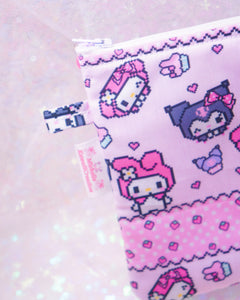 Kawaii Pixel Flat Pouch Bag