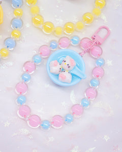 Kawaii Dumplings Bead Keychain