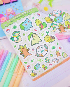 Grass Type Sticker Sheet