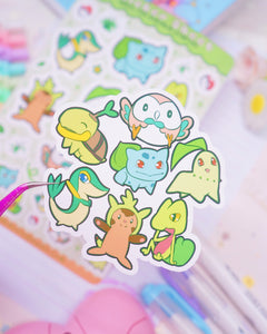 Grass Type Sticker Sheet