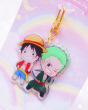 Load image into Gallery viewer, Luffy Zoro Acrylic Keychain