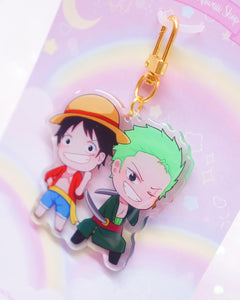 Luffy Zoro Acrylic Keychain