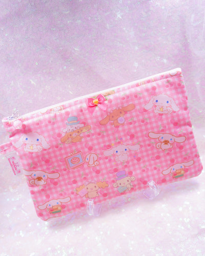 Cinna Pink Flat Pouch Bag