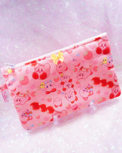 Kirboi Strawberry Flat Pouch Bag