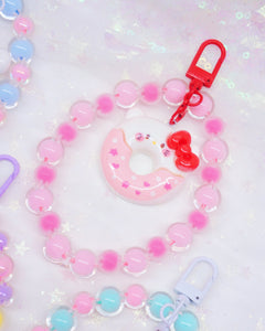 Kawaii Donuts Bead Keychain