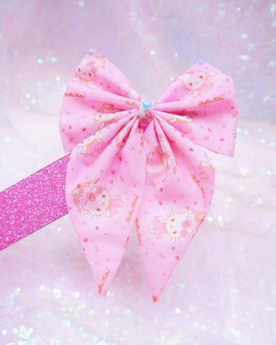 Kitty Bow Hair Clip