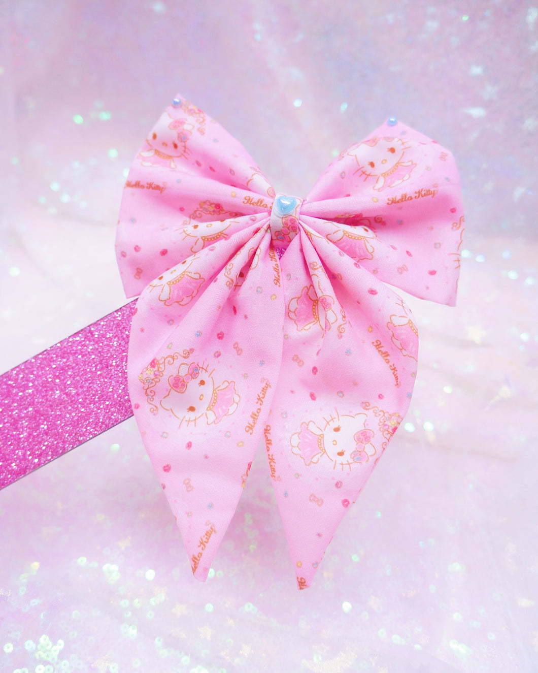 Kitty Bow Hair Clip