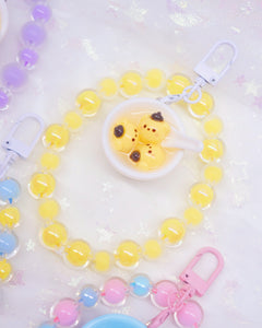 Kawaii Dumplings Bead Keychain