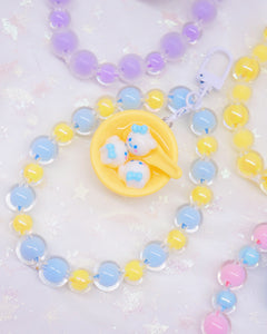 Kawaii Dumplings Bead Keychain