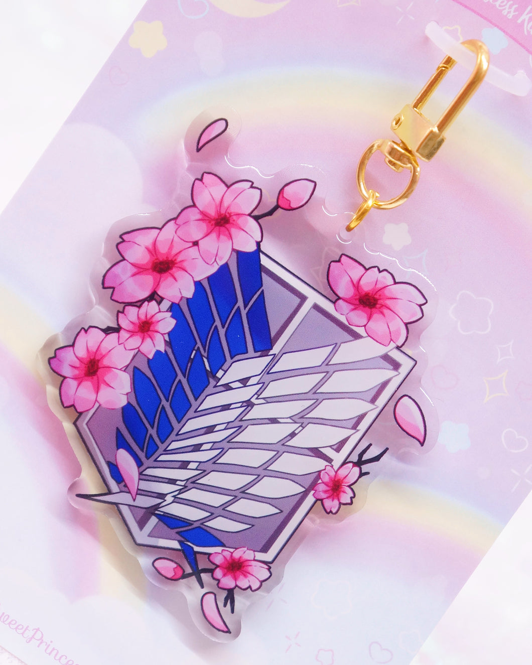 Wings or Freedom Acrylic Keychain