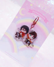 Load image into Gallery viewer, Eren Mikasa Acrylic Keychain