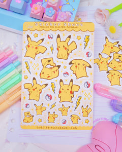 Pika Sticker Sheet