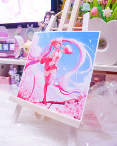 Cherry Blossom Miku Art Print