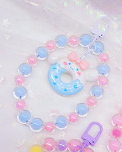 Kawaii Donuts Bead Keychain