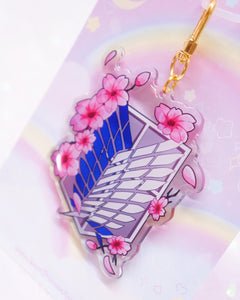 Wings or Freedom Acrylic Keychain