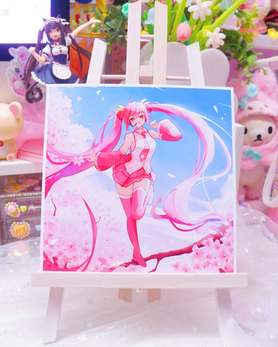 Cherry Blossom Miku Art Print