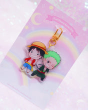 Load image into Gallery viewer, Luffy Zoro Acrylic Keychain