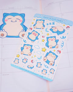 Snrlax Sticker Sheet