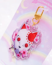 Load image into Gallery viewer, Red Sun Mask Acrylic Keychain