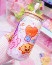 Load image into Gallery viewer, Kawaii KPop Characters Glasscan Cup 16oz [Made to Order]