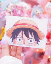 Load image into Gallery viewer, Luffy Car Peeker Sticker Decal