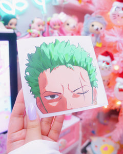 Zoro Car Peeker Sticker Decal