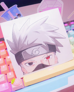 Kakashi Car Peeker Sticker Decal