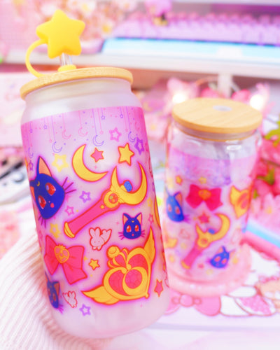 Magical Girl Theme Glasscan Cup 16oz [Made to Order]